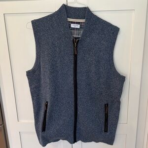 Tom James Zip Sweater Vest Size M